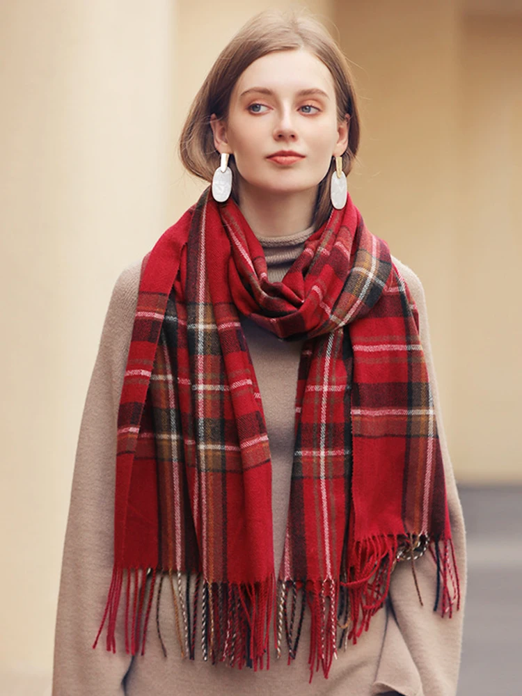 New Cashmere Women Scarf Lady Winter Vintage Plaid Fringed Scarve Pashmina Mujer Foulard Bufanda Thick Wrap Shawl Echarpe Hiver
New Cashmere Women Scarf Lady Winter Vintage Plaid Fringed Scarve Pashmina Mujer Foulard Bufanda Thick Wrap Shawl Echarpe Hiver