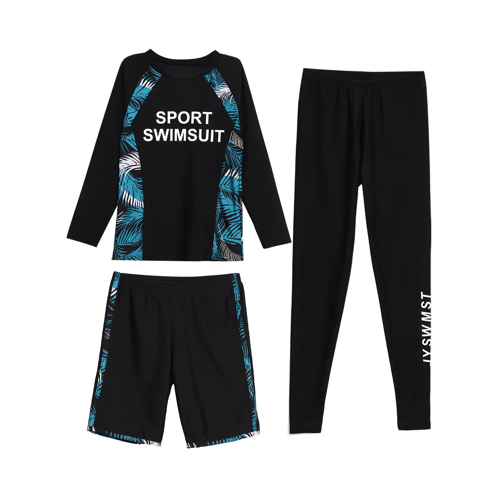Kids Boys Swim Sets 3PCS Swimsuit Swimwear Letter Printed Top with Shorts and Pants Bathing Suit for Snorkeling Swimming Surfing
Kids Boys Swim Sets 3PCS Swimsuit Swimwear Letter Printed Top with Shorts and Pants Bathing Suit for Snorkeling Swimming Surfing