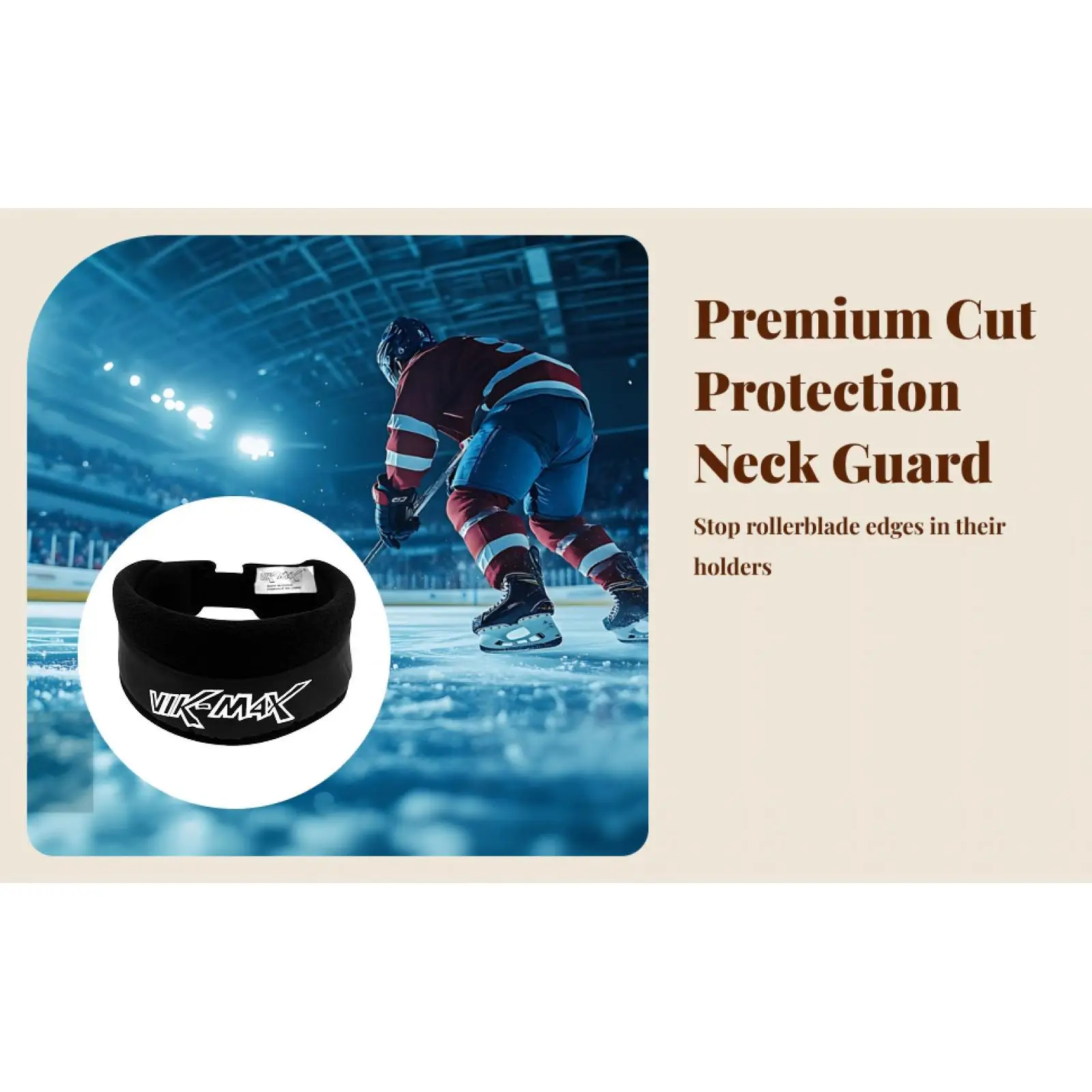 Ice Hockey Goalkeeper Neck Guard Cut Resistant Breathable Collar for Winter Sports Practice
Ice Hockey Goalkeeper Neck Guard Cut Resistant Breathable Collar for Winter Sports Practice