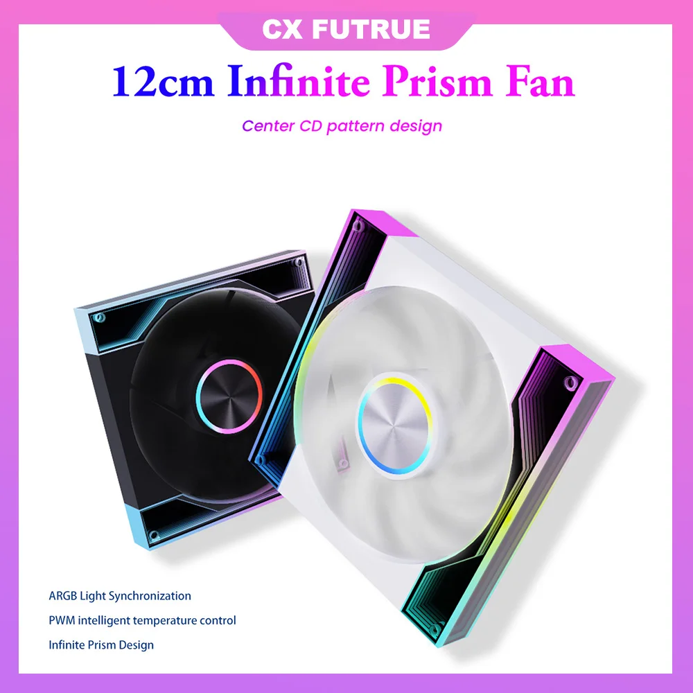 4.72-inch / 12CM computer case cooling fan. Supports light synchronization and intelligent temperature control (positive blade)
4.72-inch / 12CM computer case cooling fan. Supports light synchronization and intelligent temperature control (positive blade)