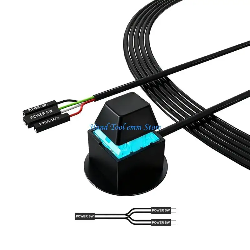 H37F Computer Power Button Extension Cord ABS Construction Quick Installation For Most Motherboards
H37F Computer Power Button Extension Cord ABS Construction Quick Installation For Most Motherboards