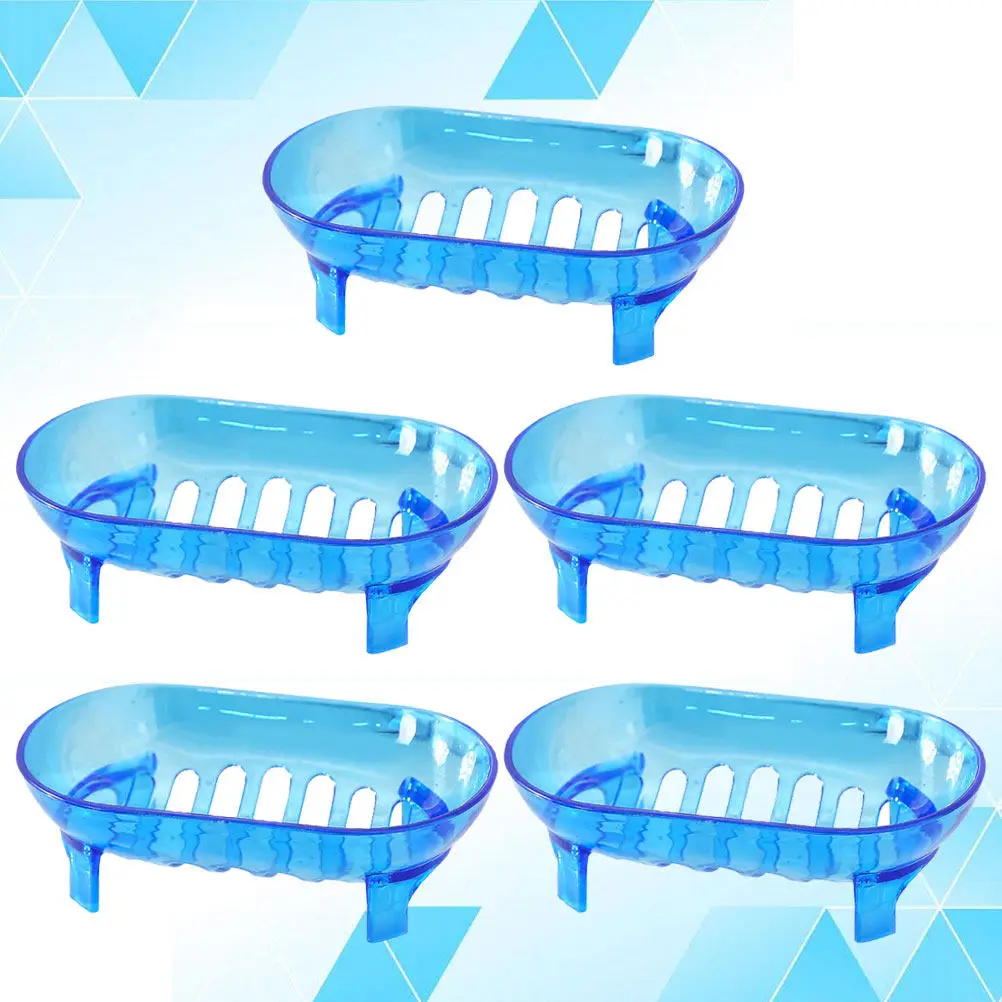 5Pcs Drainable Soap Dish Strong Construction Non-Slip Base for Bathroom Counter Top Kitchen Storage Solution Blue
5Pcs Drainable Soap Dish Strong Construction Non-Slip Base for Bathroom Counter Top Kitchen Storage Solution Blue