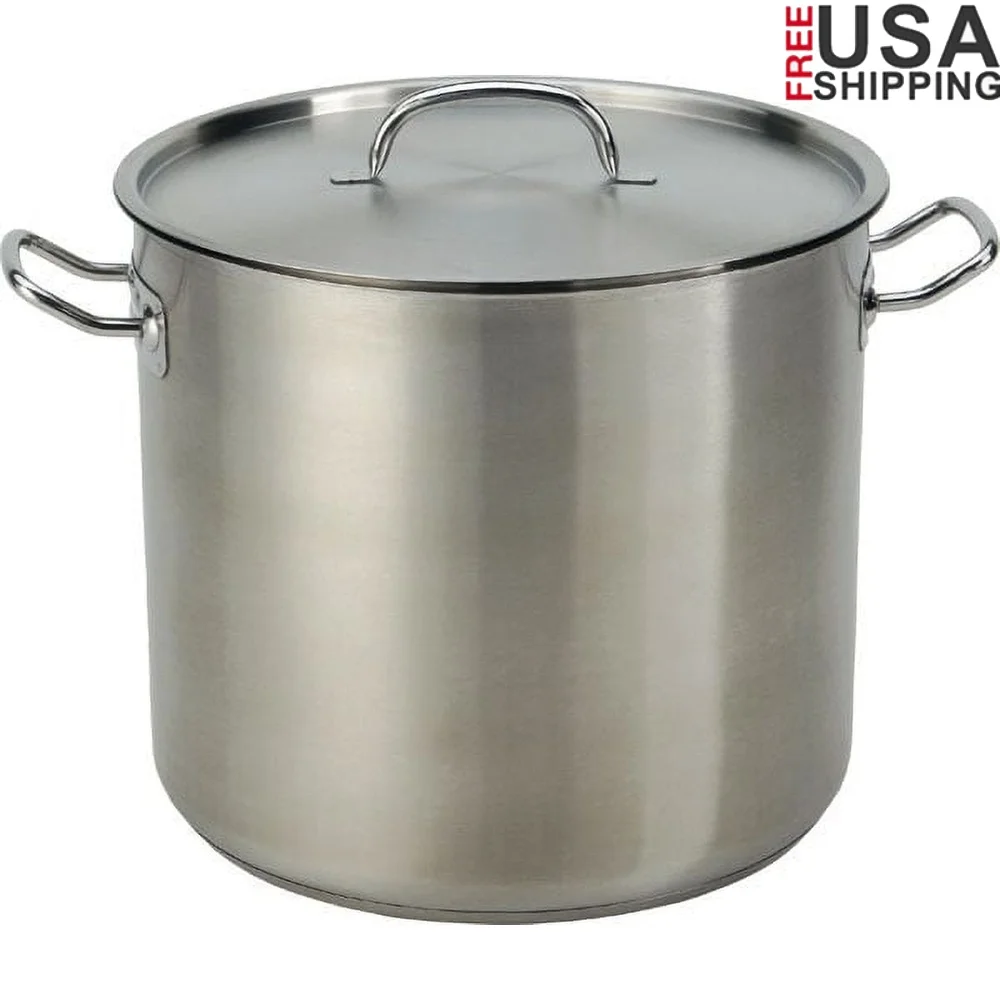Кастрюля из нержавеющей стали 35QT, сверхмощная кастрюля для приготовления пищи, индукционная печь, можно мыть в посудомоечной машине, идеальный суп, морепродукты и многое другое
Кастрюля из нержавеющей стали 35QT, сверхмощная кастрюля для приготовления пищи, индукционная печь, можно мыть в посудомоечной машине, идеальный суп, морепродукты и многое другое