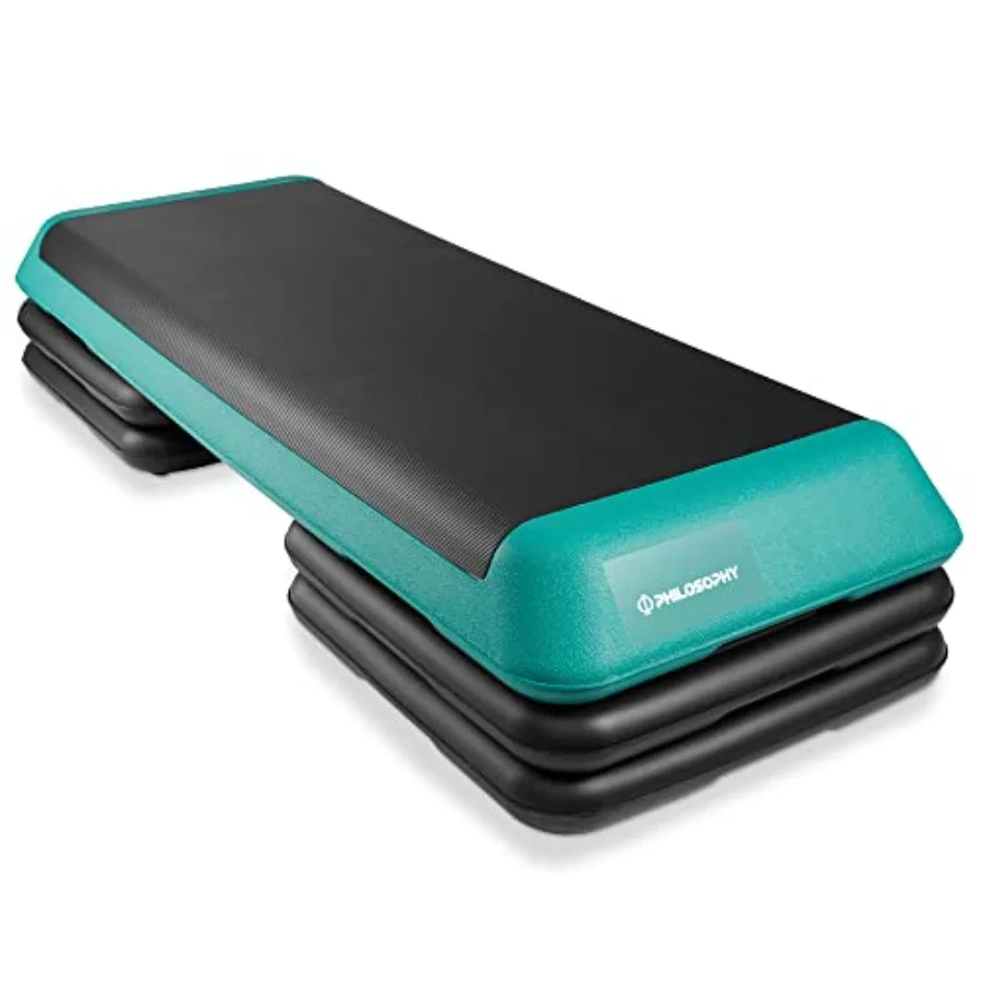 Aerobic Exercise Adjustable Step Platform, Health Club Size, with 4 Risers Included
Aerobic Exercise Adjustable Step Platform, Health Club Size, with 4 Risers Included
