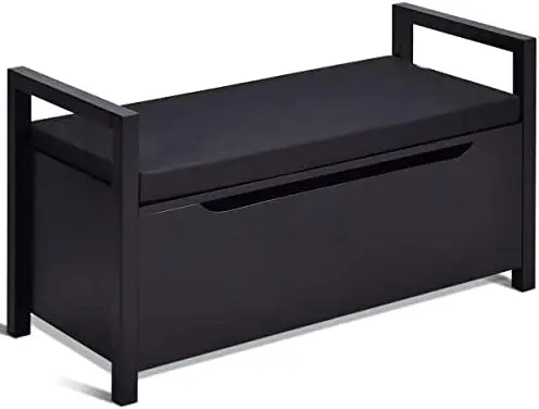 Shoe Bench with Cushion, Entryway , End of Bed Bench for Bedroom, Wood Shoe Bench with Seat, 34" L×15" W×19" H, Shoe bench
Shoe Bench with Cushion, Entryway , End of Bed Bench for Bedroom, Wood Shoe Bench with Seat, 34" L×15" W×19" H, Shoe bench