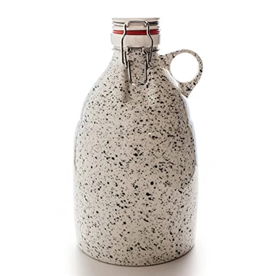 Ceramic Growler Kombucha or Beer Growler Jug for Bottling Home Brewing Beer Soda or as a Decorative Vase - 84-ounce
Ceramic Growler Kombucha or Beer Growler Jug for Bottling Home Brewing Beer Soda or as a Decorative Vase - 84-ounce