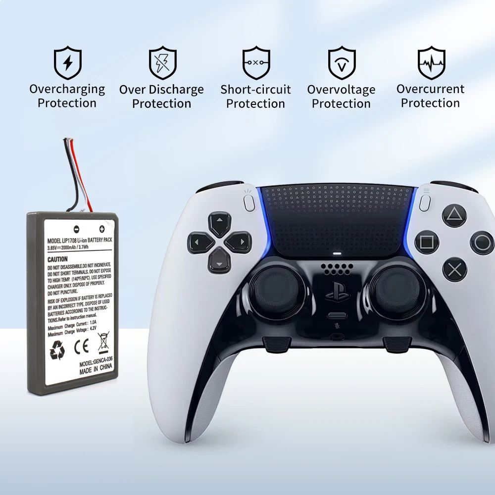 KOSHARE Wireless Controller Battery for PS5 PS5 for Sony Playstation 5 LIP1708 Dualsense Gamepad Controller CFI-ZCT1W CFI-ZC
KOSHARE Wireless Controller Battery for PS5 PS5 for Sony Playstation 5 LIP1708 Dualsense Gamepad Controller CFI-ZCT1W CFI-ZC