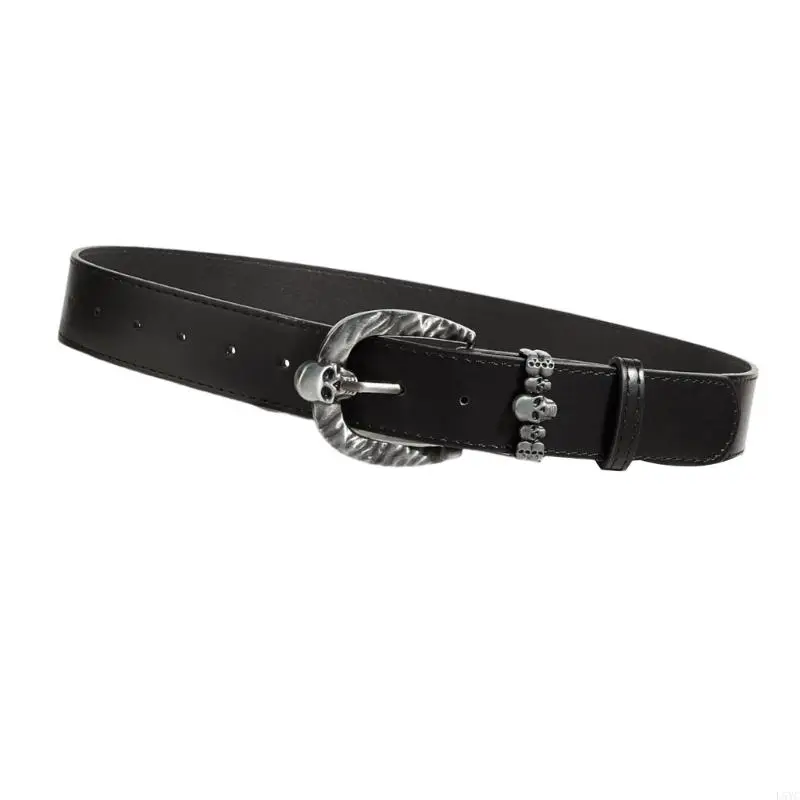 L5YC Adjustable Skull Pin Buckles Waist Belt for Men PU Leather Waist Strap with Gothic Design for Jeans Pants Various Outfit
L5YC Adjustable Skull Pin Buckles Waist Belt for Men PU Leather Waist Strap with Gothic Design for Jeans Pants Various Outfit