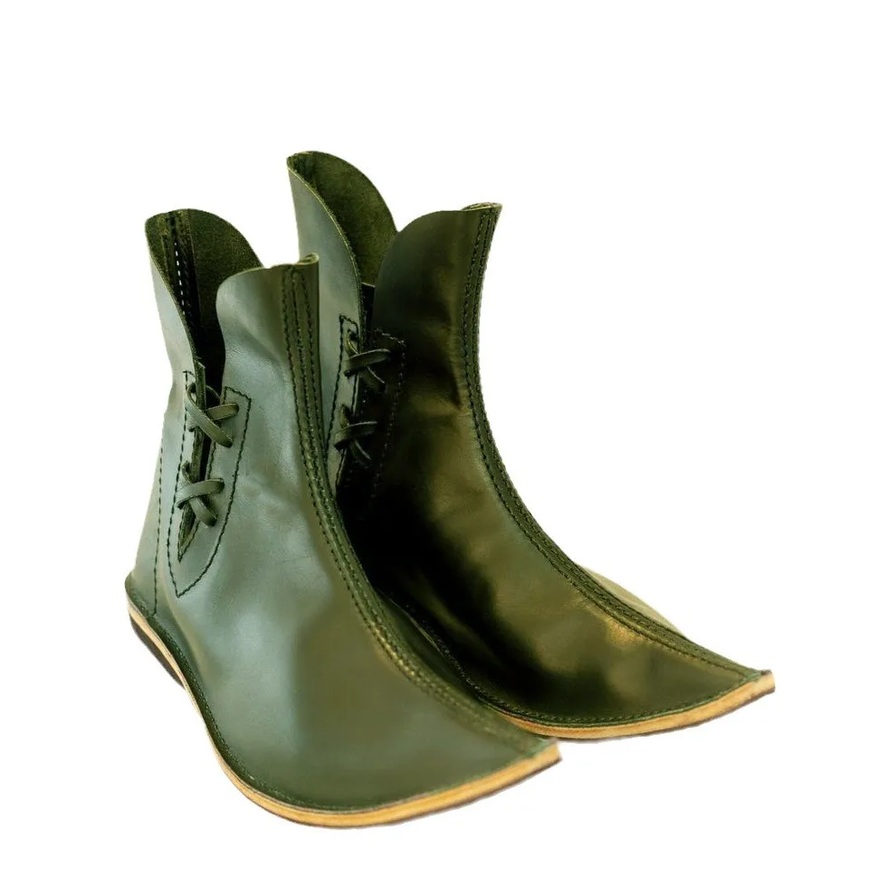 Medieval Renaissance Elf Pointed Short Boots Adult Men Women Cosplay Sprite Pixie Cosplay Shoes Curled-Toe Halloween Boots
Medieval Renaissance Elf Pointed Short Boots Adult Men Women Cosplay Sprite Pixie Cosplay Shoes Curled-Toe Halloween Boots