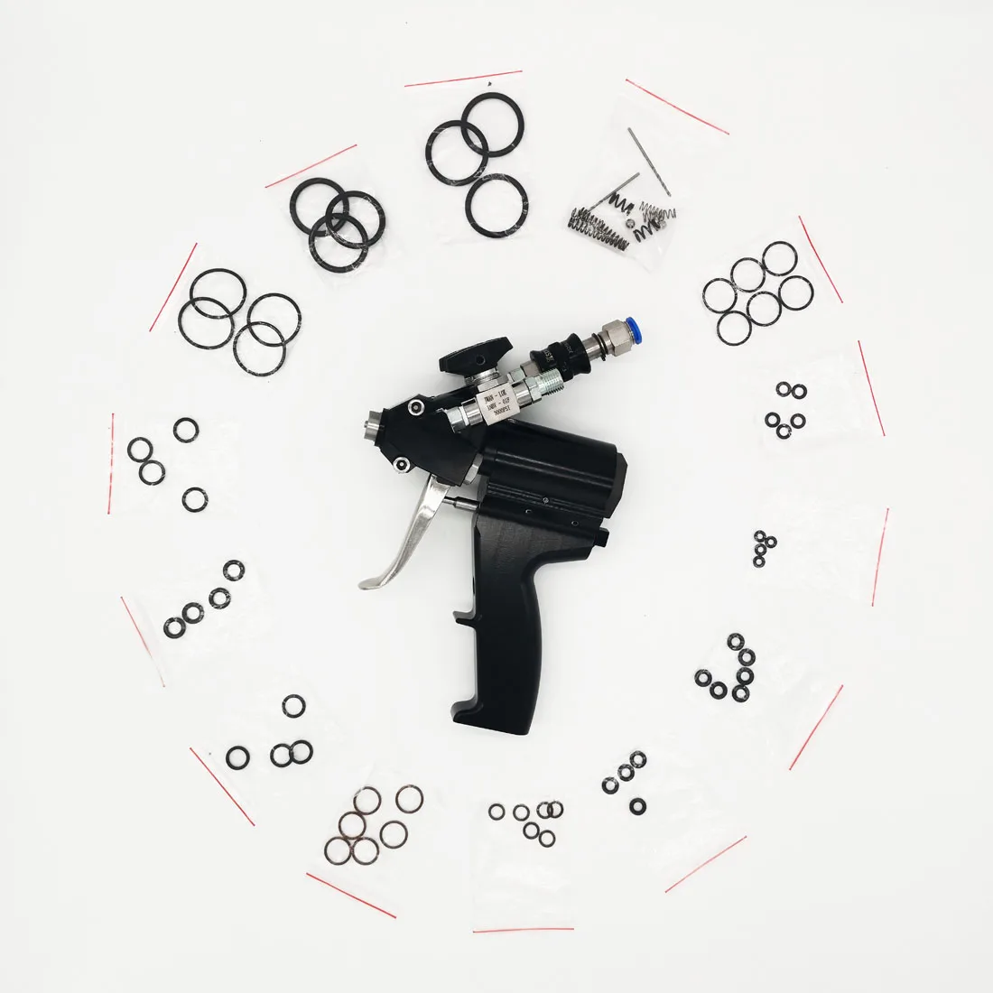 Polyurethane Spray Gun Self Cleaning With Accessory Kit P2
Polyurethane Spray Gun Self Cleaning With Accessory Kit P2