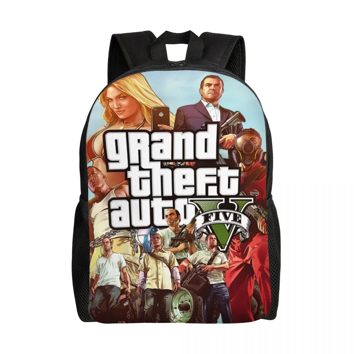 Индивидуальный рюкзак для путешествий с игрой Grand Theft Auto для женщин и мужчин, Повседневная сумка для книг для школы, колледжа, сумки GTA
Индивидуальный рюкзак для путешествий с игрой Grand Theft Auto для женщин и мужчин, Повседневная сумка для книг для школы, колледжа, сумки GTA