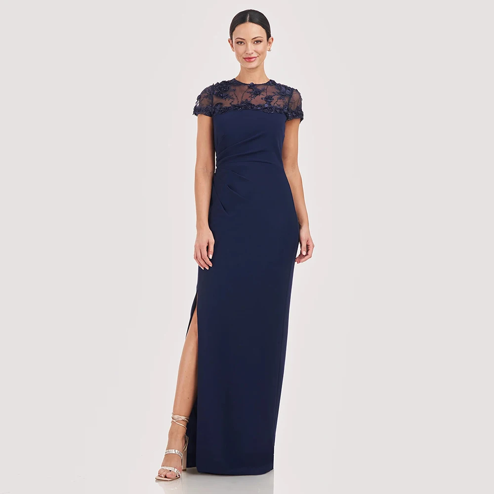 Customized Shoulder Illusion Mother of the Birde Dresses Long Elegant Luxury Evening Dress for Women Slipt Navy Blue Prom Gowns
Customized Shoulder Illusion Mother of the Birde Dresses Long Elegant Luxury Evening Dress for Women Slipt Navy Blue Prom Gowns