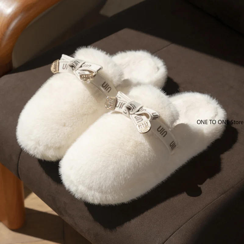 Imitation Rabbit Fur Webbing Decoration Fur Slippers Women's Autumn and Winter Indoor Fleece Warm and Non-slip Cotton Slippers
Imitation Rabbit Fur Webbing Decoration Fur Slippers Women's Autumn and Winter Indoor Fleece Warm and Non-slip Cotton Slippers