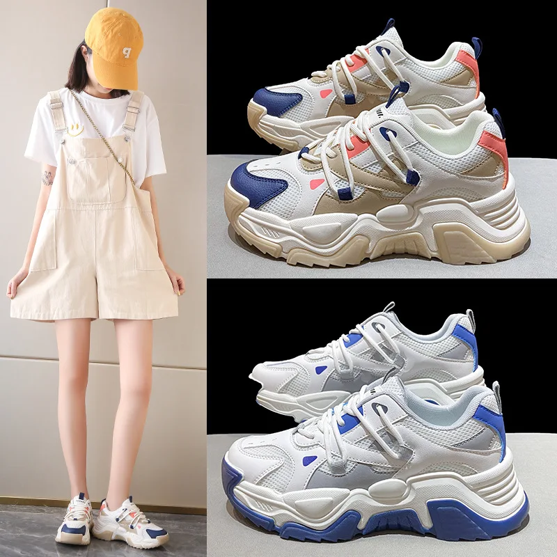 Women Wedge Sneakers Students 2023 Fashion Casual Lace-up Sport Shoes Lady Comfort Breathable Platform Trainers Zapatillas Mujer
Women Wedge Sneakers Students 2023 Fashion Casual Lace-up Sport Shoes Lady Comfort Breathable Platform Trainers Zapatillas Mujer