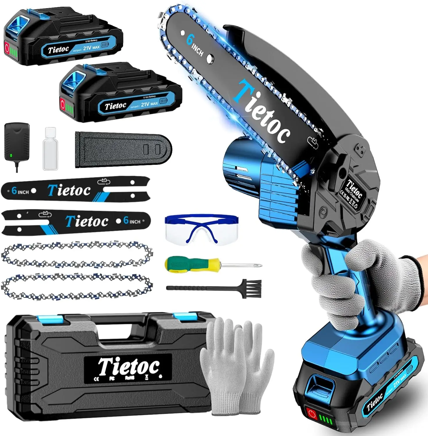 Аккумуляторная цепная пила 6 дюймов, 880 Вт, электрическая ручная, с автоматической смазкой, 2 аккумулятора и цепи, триммер для деревьев, подарок для мужчин
Аккумуляторная цепная пила 6 дюймов, 880 Вт, электрическая ручная, с автоматической смазкой, 2 аккумулятора и цепи, триммер для деревьев, подарок для мужчин