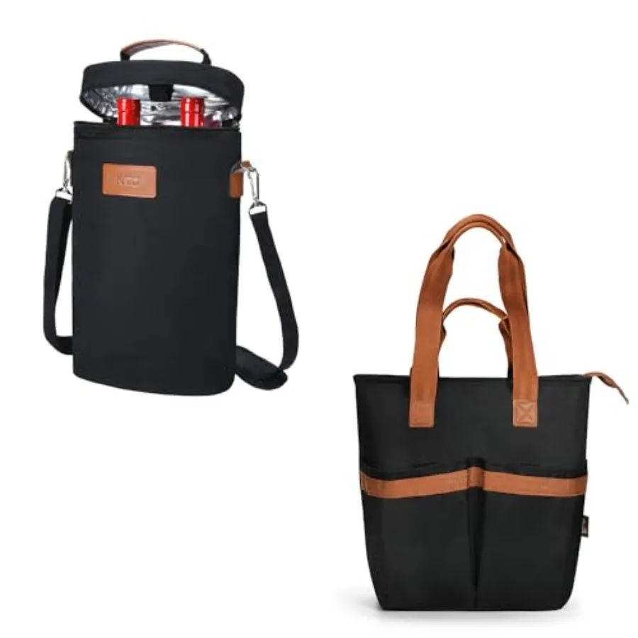 2 Bottle Wine Gift Tote Carrie15 L Insulated Cooler Bag - Outdoor Leakproof Large Grocery Cooling Carrier
2 Bottle Wine Gift Tote Carrie15 L Insulated Cooler Bag - Outdoor Leakproof Large Grocery Cooling Carrier