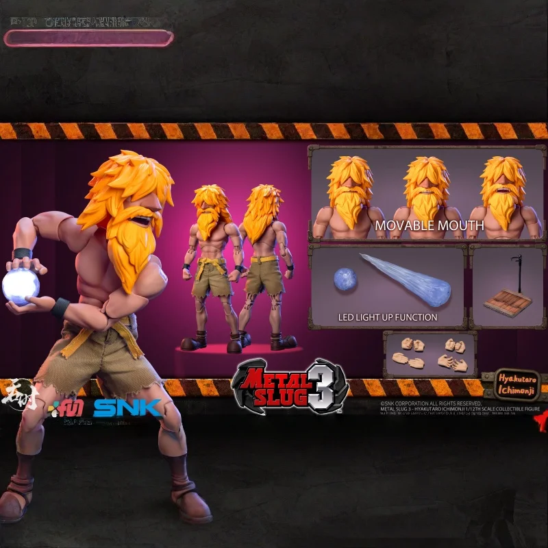 SNK Metal Slug 1/12 Ichimonji Hyakutarou Action Figure Cloth Outfit Articulated Model Anime Collectible Gift for Gamers
SNK Metal Slug 1/12 Ichimonji Hyakutarou Action Figure Cloth Outfit Articulated Model Anime Collectible Gift for Gamers