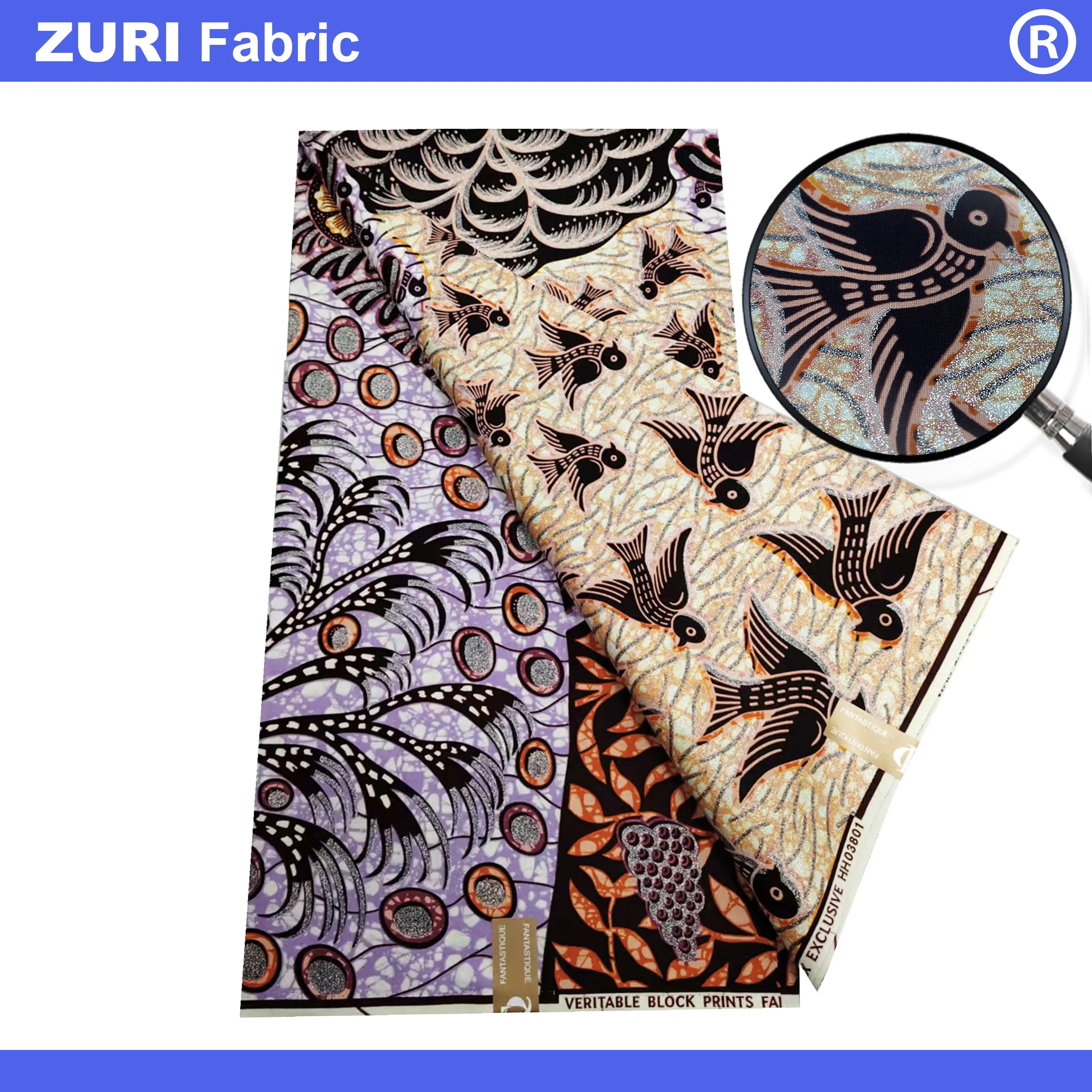 Nederlands Grand Super African Wax Printed Fabric 6 Yards Dutch Ankara Batik Cotton Textile With Glitter Glam For Dress Sewing
Nederlands Grand Super African Wax Printed Fabric 6 Yards Dutch Ankara Batik Cotton Textile With Glitter Glam For Dress Sewing