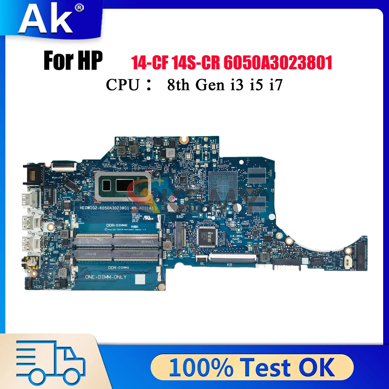 6050A3023801 With i3 i5 i7 8th Gen CPU For HP Pavilion 14-CF 14-CR Laptop Motherboard L38210-601 L38210-001 100% Fully Tested
6050A3023801 With i3 i5 i7 8th Gen CPU For HP Pavilion 14-CF 14-CR Laptop Motherboard L38210-601 L38210-001 100% Fully Tested