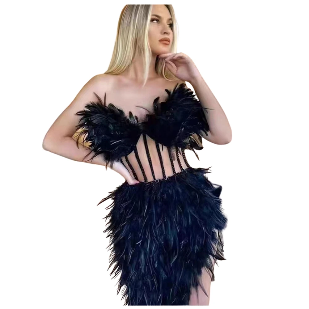 Female Special Occasion Prom Evening Diamond Sequin Feathers Elegant Mini Dress
Female Special Occasion Prom Evening Diamond Sequin Feathers Elegant Mini Dress