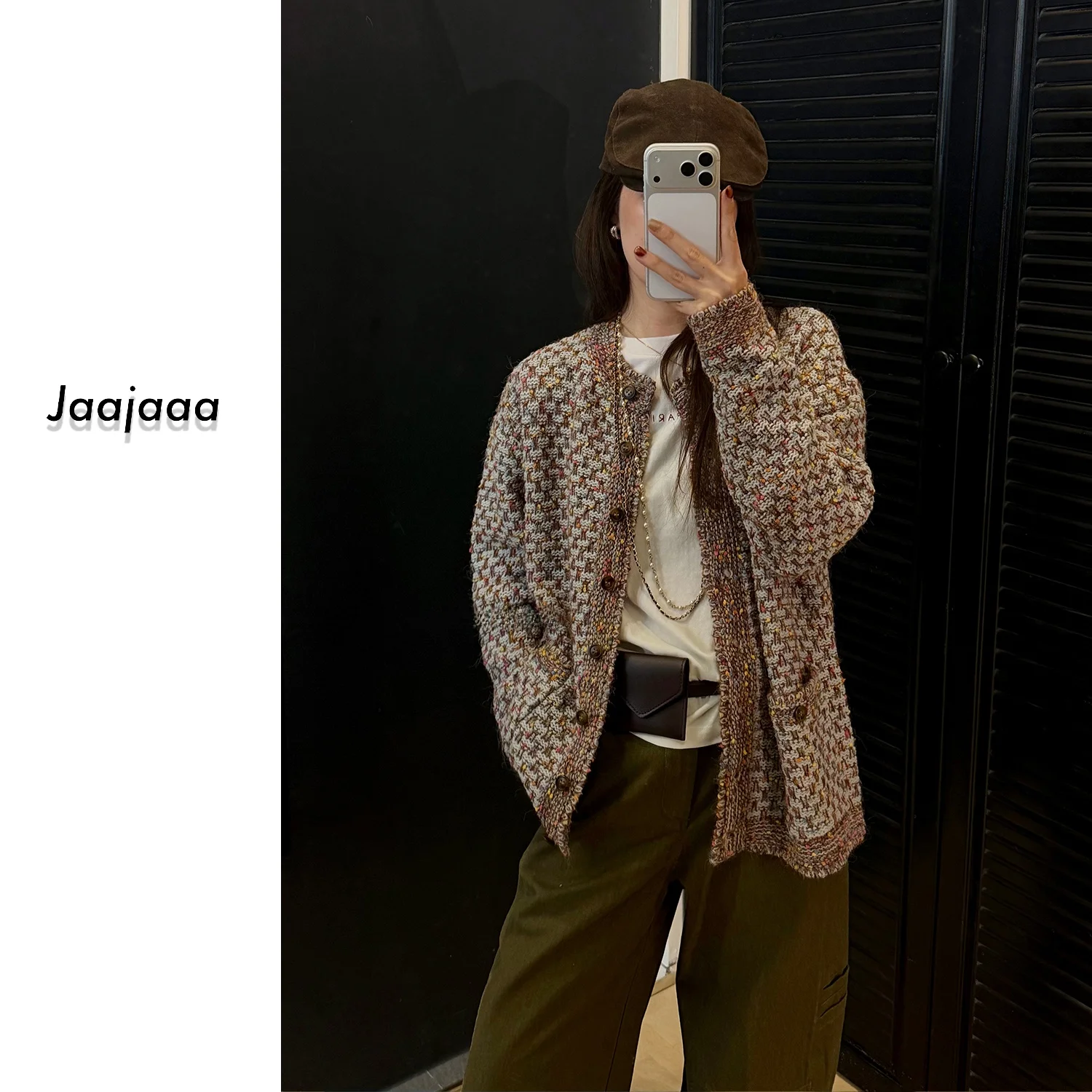 Винтажный плотный вязаный кардиган Jaajaaa класса люкс с мягким цветочным узором, универсальный, для весенней женской моды
Винтажный плотный вязаный кардиган Jaajaaa класса люкс с мягким цветочным узором, универсальный, для весенней женской моды