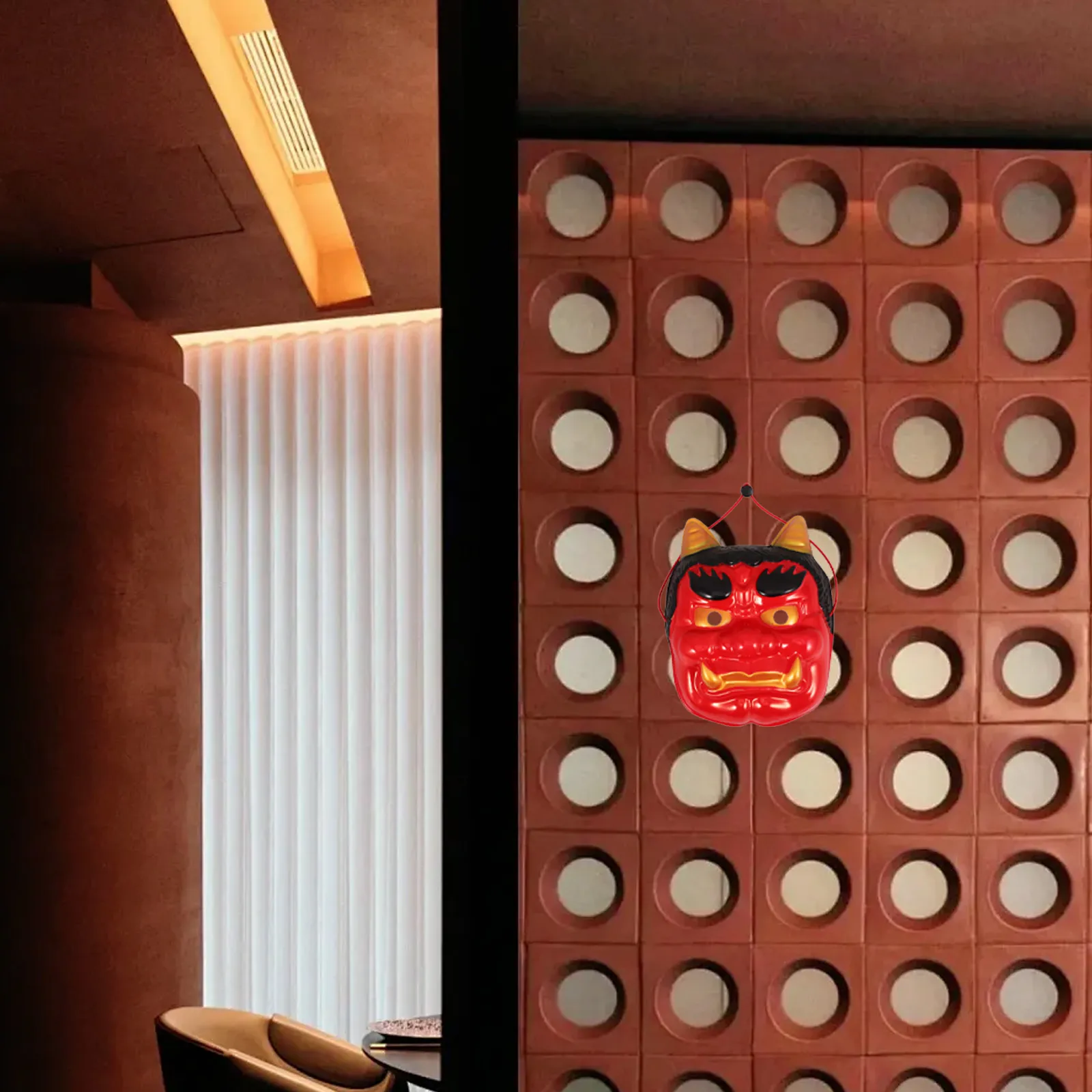 Japanese Oni Full Face Samurai Demon Vintage Horror Halloween Costume Warrior Ghost Plastic Cosplay Stage Theater Decorative
Japanese Oni Full Face Samurai Demon Vintage Horror Halloween Costume Warrior Ghost Plastic Cosplay Stage Theater Decorative