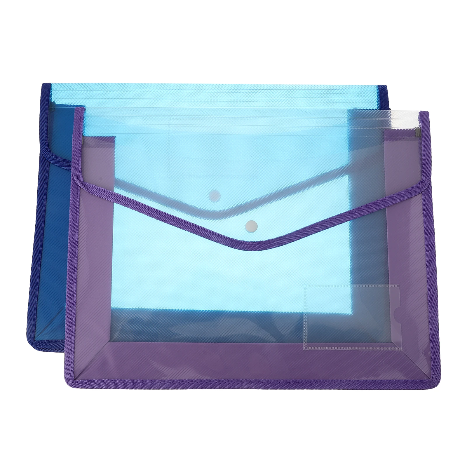 2Pcs Document Folder Transparent PVC File Bag Office ganizer Storage Buckle Snap Button Plastic Envelope For Documents
2Pcs Document Folder Transparent PVC File Bag Office ganizer Storage Buckle Snap Button Plastic Envelope For Documents