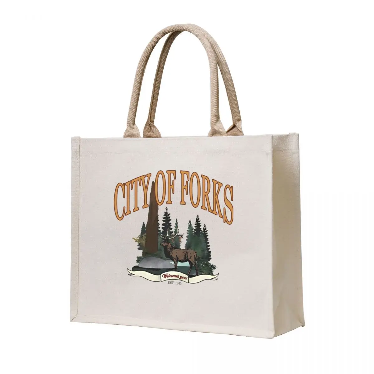 City of Forks Tote Bag personalized tote shopping bags foldable woman shopping bag ecological bags
City of Forks Tote Bag personalized tote shopping bags foldable woman shopping bag ecological bags