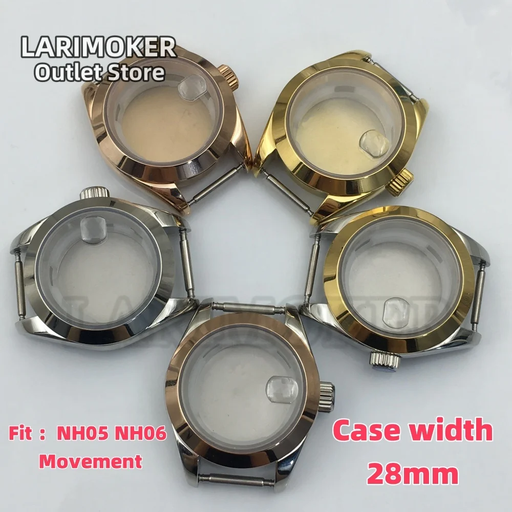 LARIMOKER 28mm Women'sWatch Case Stainless Steel Polished Bezel Sapphire Glass Fit NH05 NH06 Movements Watch Parts
LARIMOKER 28mm Women'sWatch Case Stainless Steel Polished Bezel Sapphire Glass Fit NH05 NH06 Movements Watch Parts
