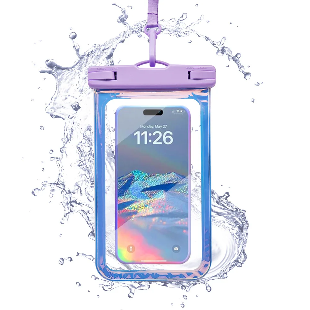 Colorful Phone Waterproof Bag, Swimming Sealed Diving Case, Touchscreen Drift Phone Waterproof Pouch
Colorful Phone Waterproof Bag, Swimming Sealed Diving Case, Touchscreen Drift Phone Waterproof Pouch