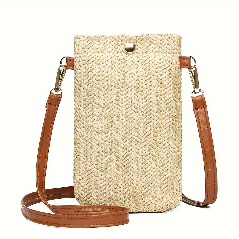 Women Mini Straw Messenger Bags Hand Woven Summer Beach Shoulder Phone Wallet
Women Mini Straw Messenger Bags Hand Woven Summer Beach Shoulder Phone Wallet