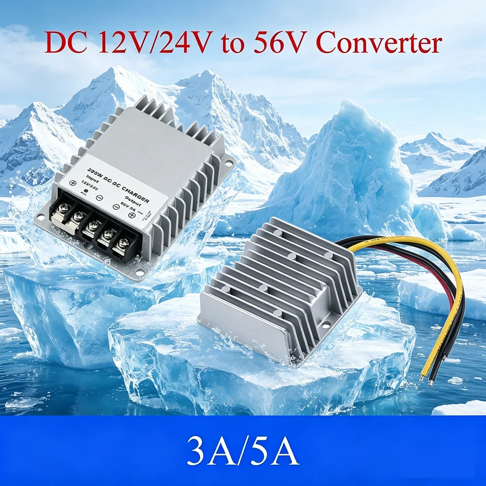 Auto Boost Regulator Step-Up Voltage Power Supply Module For Car Power Converter12V/24V to 56V 3A 5A 168W/280W DC
Auto Boost Regulator Step-Up Voltage Power Supply Module For Car Power Converter12V/24V to 56V 3A 5A 168W/280W DC