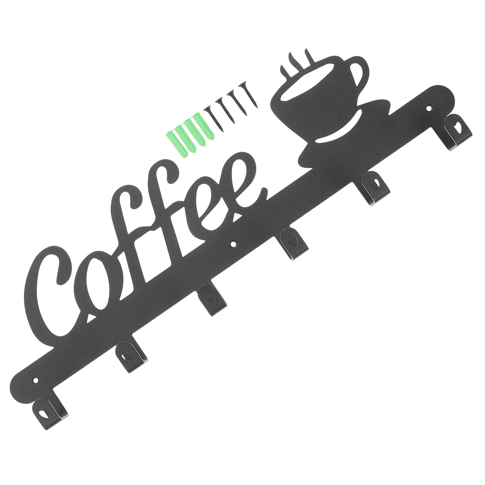 1Set Wall-Mounted Cup Rack Iron Black Mug Holder Hanging Coffee Cup Storage Organizer Household Kitchen Gadget Display Rack
1Set Wall-Mounted Cup Rack Iron Black Mug Holder Hanging Coffee Cup Storage Organizer Household Kitchen Gadget Display Rack