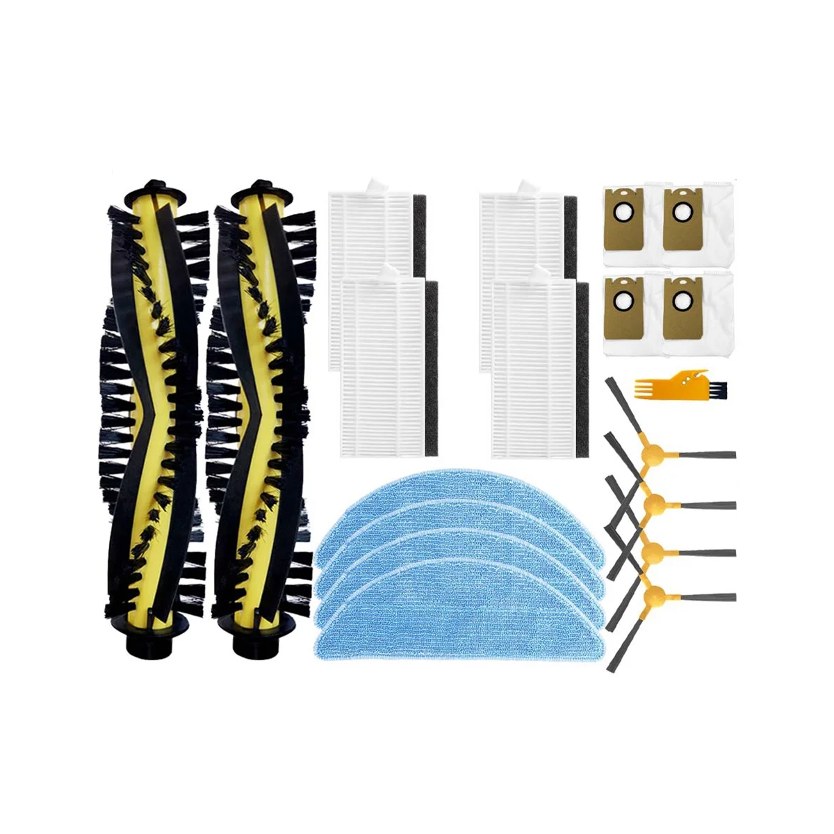 For S600 Robot Vacuum Cleaner Replacement Spare Parts Accessories Main Brush Side Brush Hepa Filter Mop Pad
For S600 Robot Vacuum Cleaner Replacement Spare Parts Accessories Main Brush Side Brush Hepa Filter Mop Pad