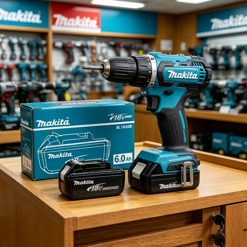 Genuine Makita 18V 6.0Ah battery with charger set for Makita 18V power tool DDF487 DTW700 GBA404 DUC150Z DHR183Z
Genuine Makita 18V 6.0Ah battery with charger set for Makita 18V power tool DDF487 DTW700 GBA404 DUC150Z DHR183Z