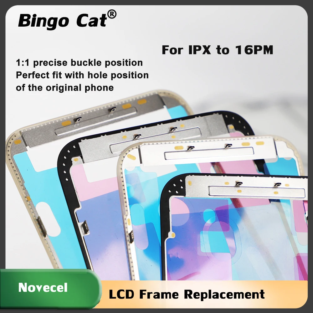 Novecel 10 шт. 1:1 OEM рамка сенсорного экрана для iPhone 16 15 pro 14 13 12 XS Max передний кронштейн ЖК-дисплея Замена средней рамки
Novecel 10 шт. 1:1 OEM рамка сенсорного экрана для iPhone 16 15 pro 14 13 12 XS Max передний кронштейн ЖК-дисплея Замена средней рамки