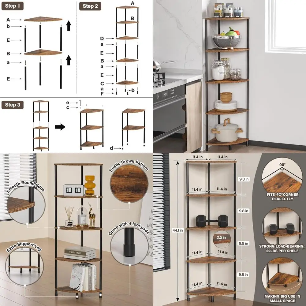 Стеллаж для растений, 5-ярусная высокая подставка для растений или комнатных растений, деревенский коричневый книжный стеллаж для декора стен в гостиной, 44,1 дюйма
Стеллаж для растений, 5-ярусная высокая подставка для растений или комнатных растений, деревенский коричневый книжный стеллаж для декора стен в гостиной, 44,1 дюйма