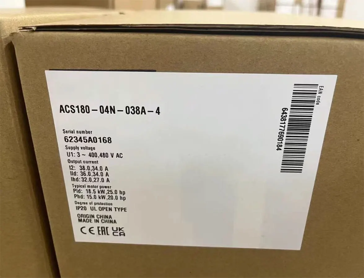 Brand New ACS180-04N-038A-4 ACS180-04N-045A-4 ACS180-04N-050A-4 One Year Warranty
Brand New ACS180-04N-038A-4 ACS180-04N-045A-4 ACS180-04N-050A-4 One Year Warranty