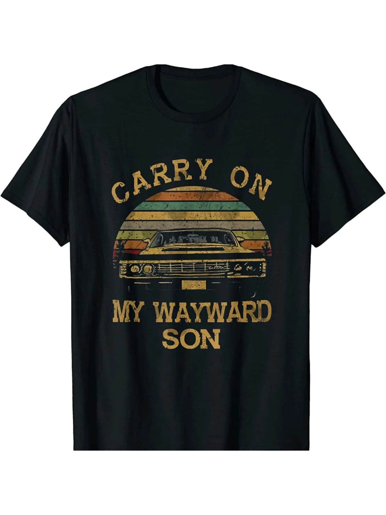 Винтажная спортивная футболка с рисунком «Carry On My Wayward Son», семейная футболка обычного кроя с винтажным дизайном автомобиля
Винтажная спортивная футболка с рисунком «Carry On My Wayward Son», семейная футболка обычного кроя с винтажным дизайном автомобиля