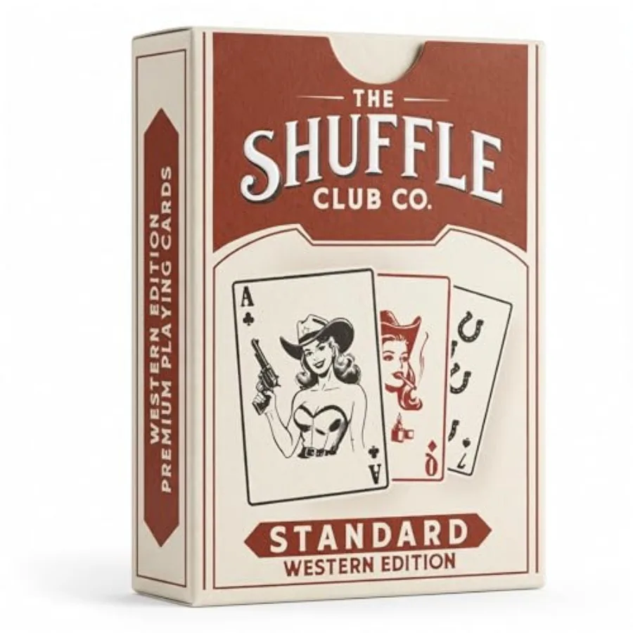 Playing Cards Single Hand-Illustrated Wild West Premium Italian Linen 310GSM Cowboy Poker Cards Gift for Ranchers, Collectors a
Playing Cards Single Hand-Illustrated Wild West Premium Italian Linen 310GSM Cowboy Poker Cards Gift for Ranchers, Collectors a
