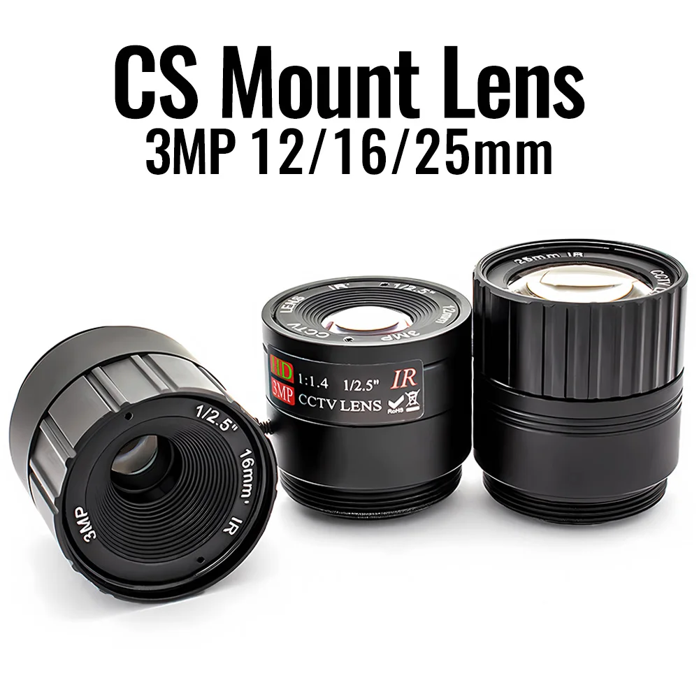 12/16/25mm CS Mount Lens 1/2" 1/2.5" Image Format CCTV Camera Lens With Narrowband 650nm Filter Industrial Security Camera Lens
12/16/25mm CS Mount Lens 1/2" 1/2.5" Image Format CCTV Camera Lens With Narrowband 650nm Filter Industrial Security Camera Lens