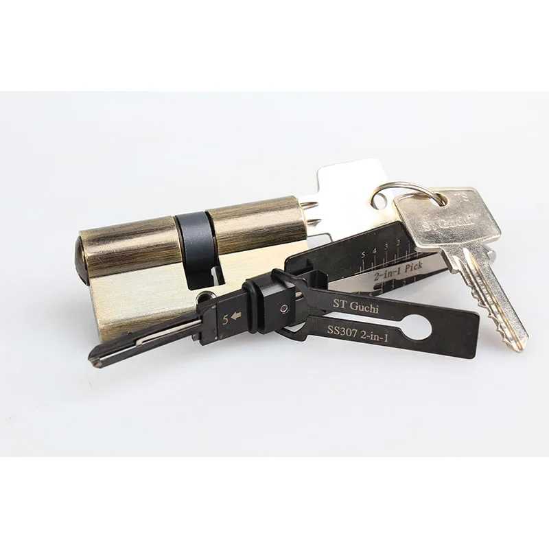 LISHI Tools SS307 Civil ock 2-in-1 Tool ST Guchi ock Opener ock Pick Set ocksmith Tools
LISHI Tools SS307 Civil ock 2-in-1 Tool ST Guchi ock Opener ock Pick Set ocksmith Tools