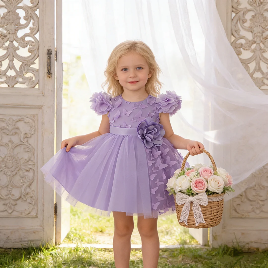 Baby girl purple butterfly dress romantic girl cute floral sweet holiday dress, perfect for summer outings charming butterfly
Baby girl purple butterfly dress romantic girl cute floral sweet holiday dress, perfect for summer outings charming butterfly