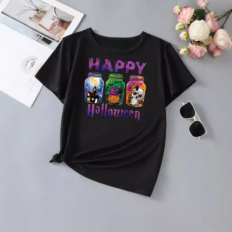 High Elastici ort Sve loween Wi Bottle T-irt Korean Sle round Ne Commute Faion Polyester Blend Women's Top
High Elastici ort Sve loween Wi Bottle T-irt Korean Sle round Ne Commute Faion Polyester Blend Women's Top