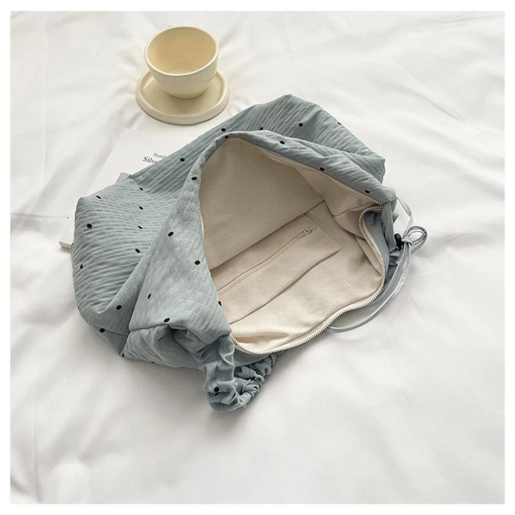 Women'S Shoulder Bag Korean-Style Large Capacity Tote Ruched Strap Bag Drawstring Cotton Canvas Tote Bag For Short Trips School
Women'S Shoulder Bag Korean-Style Large Capacity Tote Ruched Strap Bag Drawstring Cotton Canvas Tote Bag For Short Trips School