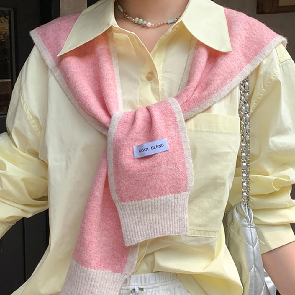 1pc Fashion Casual Knitted Shoulder Scarf Shawl High-end Versatile Multi-functional Women Color Blocked Shawl
1pc Fashion Casual Knitted Shoulder Scarf Shawl High-end Versatile Multi-functional Women Color Blocked Shawl
