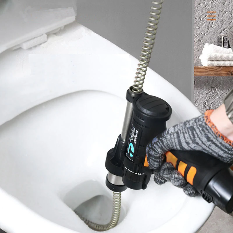 Plumbing Snake Drain Clog Remover Tools Cordless Drain Cleaner for Toilet Sewer Bathroom Sink and Shower
Plumbing Snake Drain Clog Remover Tools Cordless Drain Cleaner for Toilet Sewer Bathroom Sink and Shower