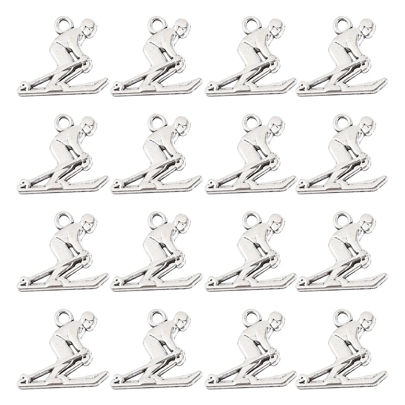 20 Pcs Ski Model Accessories Charm Bracelet Keychain Bulk Alloy Jewelry Making Charms for Necklaces Winter Sports Gifts
20 Pcs Ski Model Accessories Charm Bracelet Keychain Bulk Alloy Jewelry Making Charms for Necklaces Winter Sports Gifts