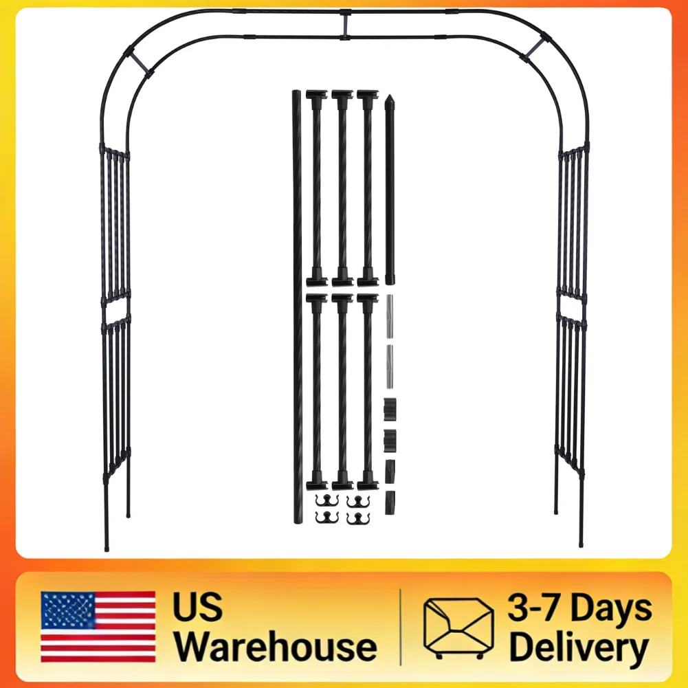 7.87ft Metal Garden Arch Trellis for Climbing Plants Sturdy Outdoor Arbor Archway for Rose Vines Wedding Halloween Christmas
7.87ft Metal Garden Arch Trellis for Climbing Plants Sturdy Outdoor Arbor Archway for Rose Vines Wedding Halloween Christmas