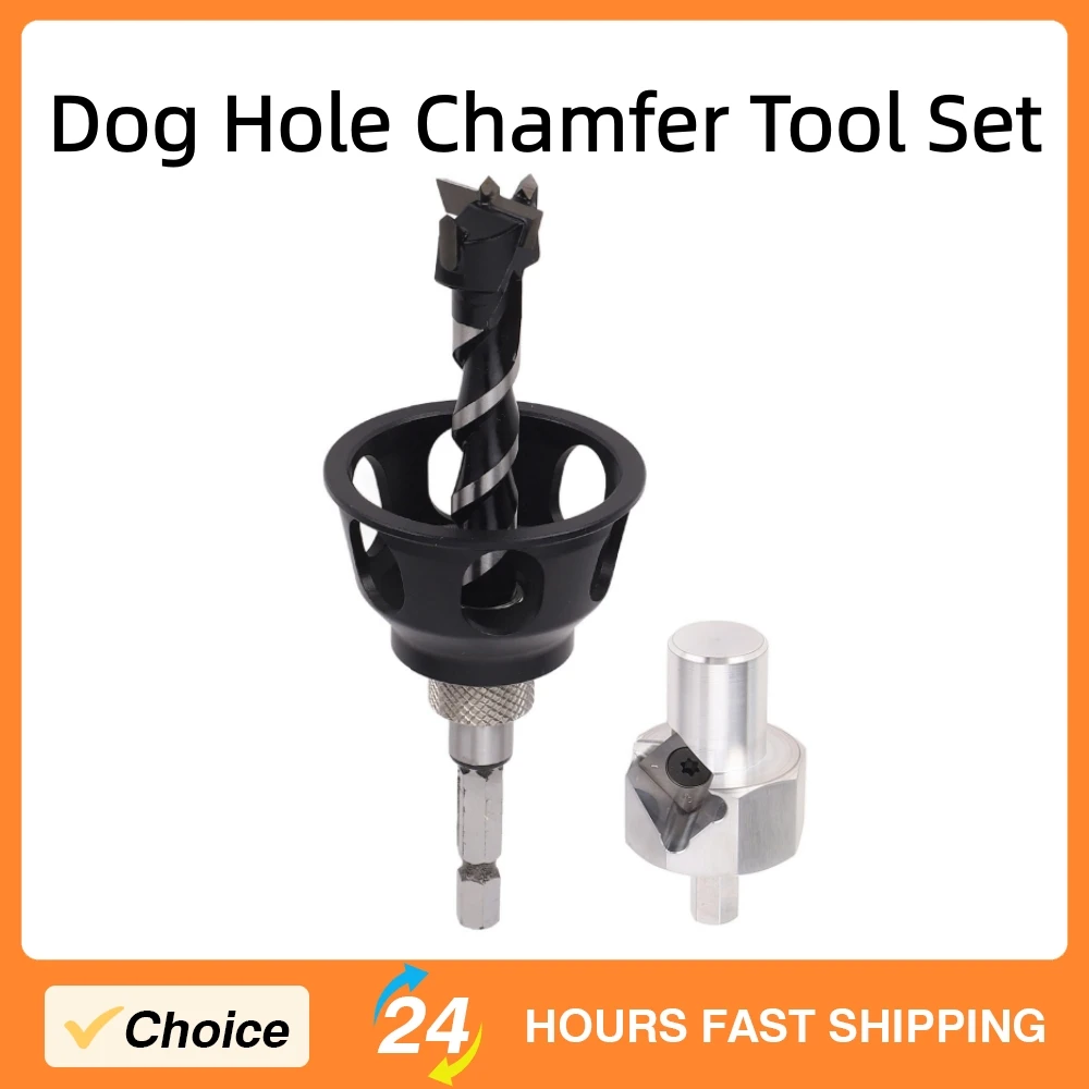Dog Hole Chamfer Reamer Tool With Dog Hole Chamfer Tool Set & 19mm Drill Bit Vertical Drilling Locator Deburring Trimmer
Dog Hole Chamfer Reamer Tool With Dog Hole Chamfer Tool Set & 19mm Drill Bit Vertical Drilling Locator Deburring Trimmer